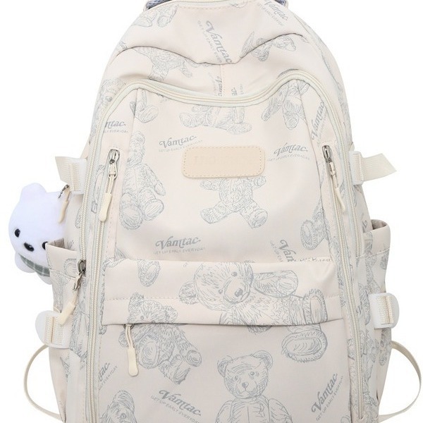 High-looking small fresh backpack girls' lightweight large capacity junior and senior high school student schoolbag trendy cool casual backpack,School Backpacks,Kids' Backpacks - Image 5