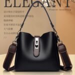 Soft Leather Bucket Bag, Fashionable Shoulder Crossbody Bag, Women's Bag, Exquisite Multi-Layered Pu Large Capacity Mother Bag, Versatile