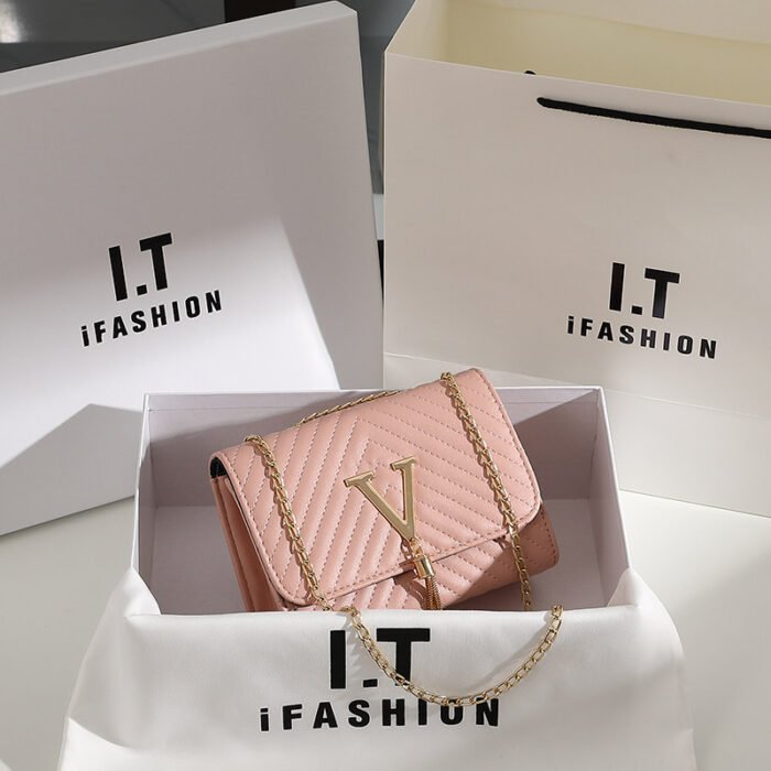 Women's bag shoulder bag new fashion striped embroidered shoulder bag tassel decorative bag messenger bag a generation of hair - Image 3