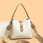 Soft Leather Bucket Bag, Fashionable Shoulder Crossbody Bag, Women's Bag, Exquisite Multi-Layered Pu Large Capacity Mother Bag, Versatile - Image 4