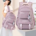 Cross-Border Primary School Student Schoolbags for Grades 3-6, Large-Capacity Junior and High School Casual Schoolbags, Burden-Reducing Large-Capacity Backpacks for Women,School Backpacks,Kids' Backpacks