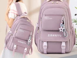 Cross-Border Primary School Student Schoolbags for Grades 3-6, Large-Capacity Junior and High School Casual Schoolbags, Burden-Reducing Large-Capacity Backpacks for Women,School Backpacks,Kids' Backpacks
