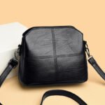 New Women's Bag Fashion Bucket Bag Multi-layer All-match Korean Style Middle-aged Mother Bag Soft Leather Women's Shoulder Bag Crossbody Bag