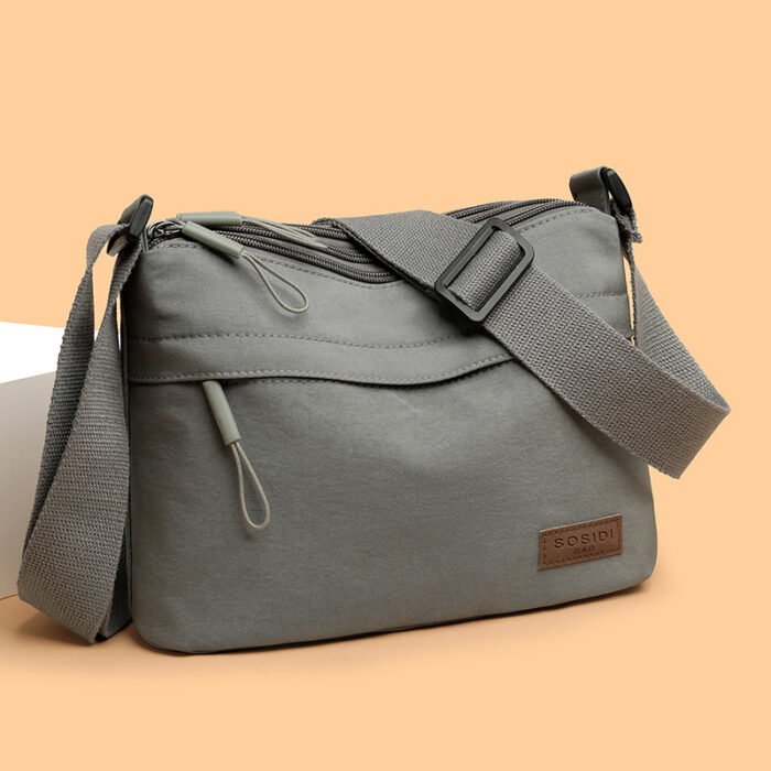 Nylon Lightweight Multi-Layer Large-Capacity Nylon Bag Women's New Casual Waterproof Portable Fashionable One-Shoulder Cross-Body Small Square Bag - Image 2