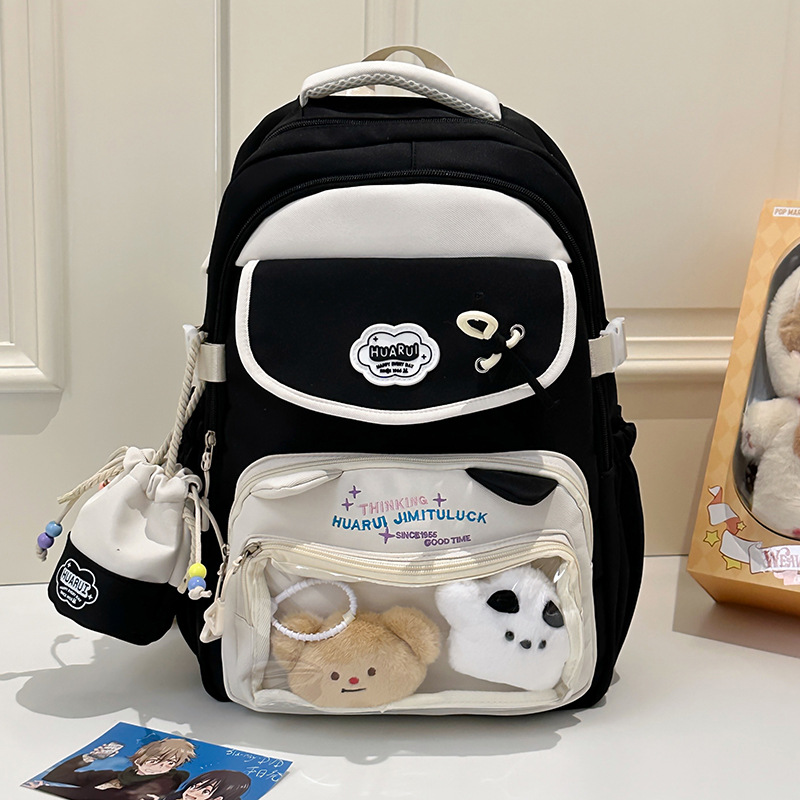 Dopamine Pain Bag Backpack 2025 New Large Capacity Backpack Cute Junior High School Student Senior high school Student Women's Schoolbag,School Backpacks,Kids' Backpacks - Image 2