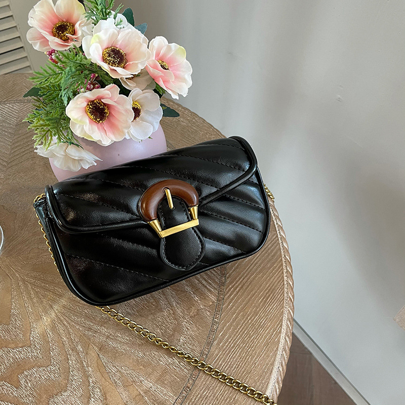 New Trendy Accessible Luxury Summer Women's Bag Versatile Small Fragrant Style Embroidery Thread Chain Design Crossbody Mini Small Bag - Image 4