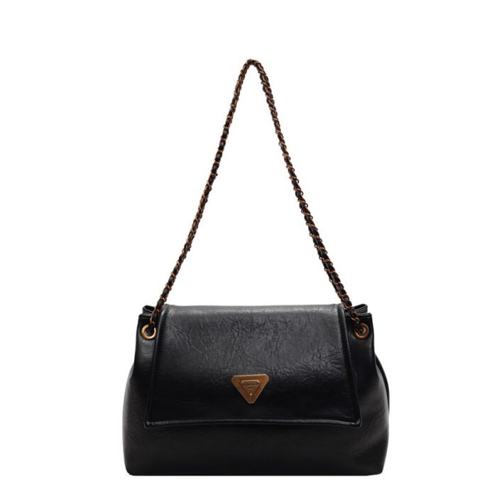 Winter Pure Color Large Capacity Foreign Style New Trendyy Armpit Women's Bag Work Clothing Chain Wandering Shoulder Tote Bag - Image 5