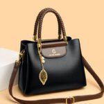 New Fashion Satchel Shoulder Bag, Middle-Aged Women's Bag, High-End Commuter Bag, Large Capacity Women's Tote Bag