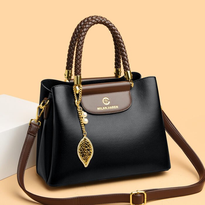 New Fashion Satchel Shoulder Bag, Middle-Aged Women's Bag, High-End Commuter Bag, Large Capacity Women's Tote Bag - Image 1