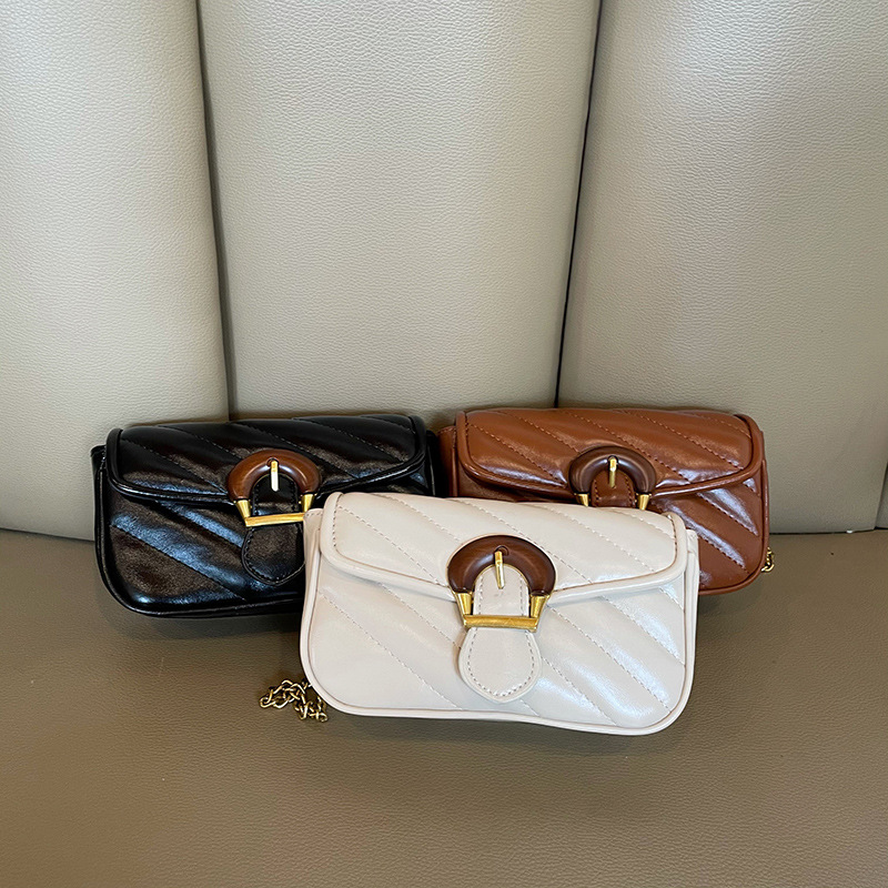 New Trendy Accessible Luxury Summer Women's Bag Versatile Small Fragrant Style Embroidery Thread Chain Design Crossbody Mini Small Bag - Image 2