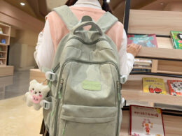 Cross-border in stock wholesale backpack male junior high school students trend large capacity schoolbag female high school students 2024 new,School Backpacks,Kids' Backpacks