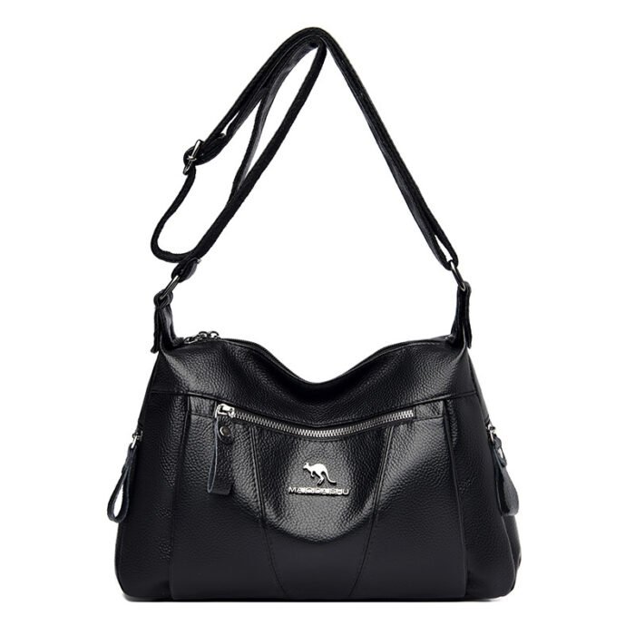 Cross-border Genuine Leather Bag Women's 2025 New Fashion Women's Bag All-match Middle-aged Mother's Bag Large Capacity Shoulder Crossbody Bag - Image 5