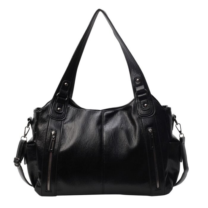 Women's Bag Pu Leather Shoulder Crossbody Bag Large Capacity Tote Bag Women's Work Commuter Handbag - Image 5
