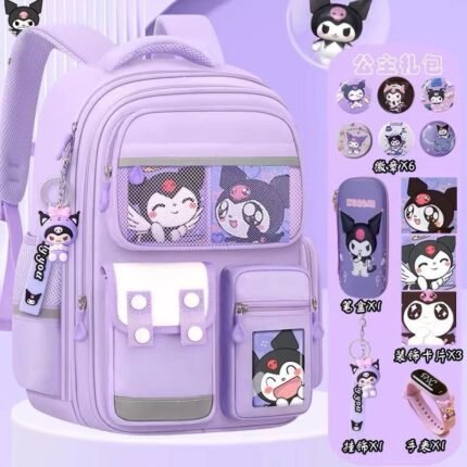 New schoolbag for primary school students, boys and girls, grade 1246, burden reduction, ridge protection, large capacity children's shoulder bag 3-6,School Backpacks,Kids' Backpacks