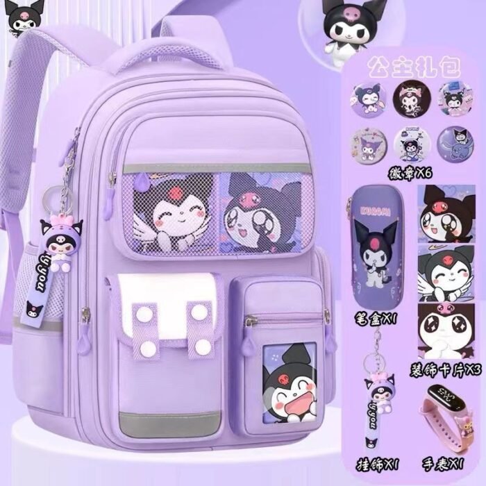 New schoolbag for primary school students, boys and girls, grade 1246, burden reduction, ridge protection, large capacity children's shoulder bag 3-6,School Backpacks,Kids' Backpacks - Image 1