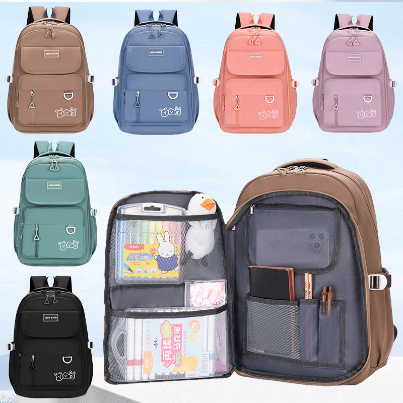 2025 New Expandable Backpack Casual Student Bag Expansion Large Capacity Business Trip Campus Backpack - Image 3