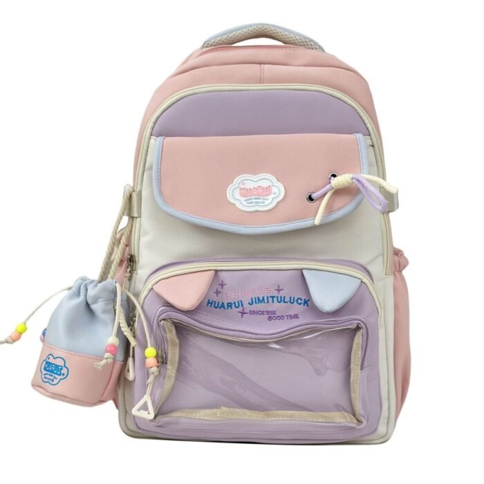 Dopamine Pain Bag Backpack 2025 New Large Capacity Backpack Cute Junior High School Student Senior high school Student Women's Schoolbag,School Backpacks,Kids' Backpacks - Image 5