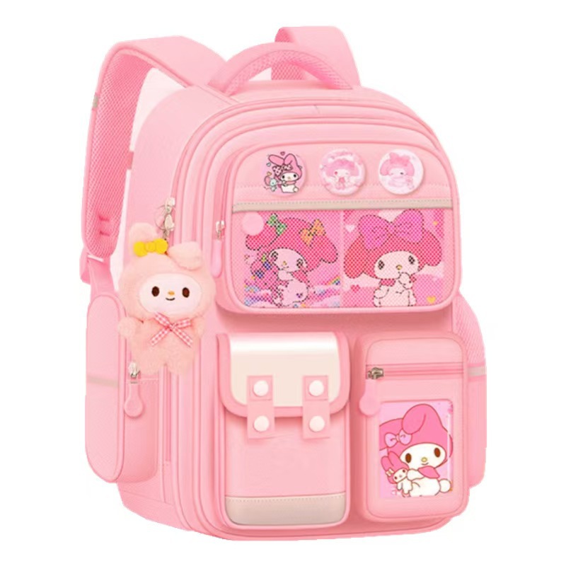 Cross-Border Foreign Trade Large-Capacity Schoolbags for Primary School Students, Boys and Girls, Burden Reduction for Grades 1, 3 and 6, Spine Protection, Melody Children's Shoulders - Image 5
