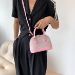 Fashion pattern stitching shoulder messenger bag for women bags2023 summer new simple portable shell bag - Image 4