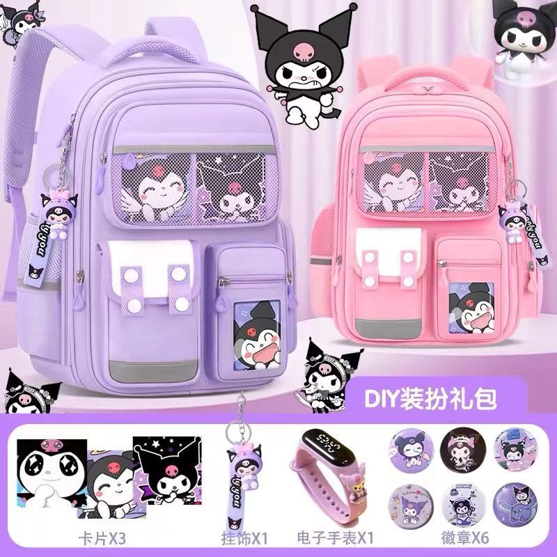 New schoolbag for primary school students, boys and girls, grade 1246, burden reduction, ridge protection, large capacity children's shoulder bag 3-6,School Backpacks,Kids' Backpacks - Image 3