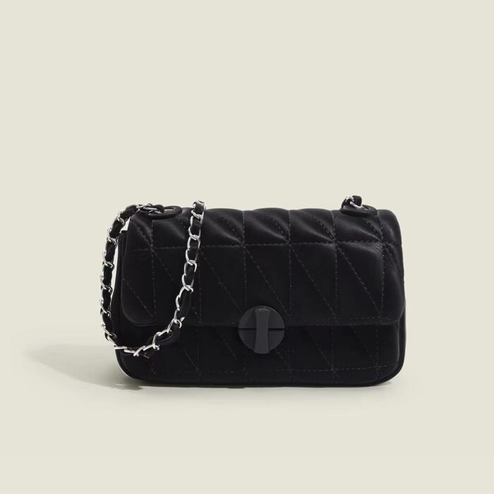 Chain Bag 2023 New Crossbody Bag Small Bag Shoulder Bag Underarm Bag Commuter High-end Rhombic Women's Bag Small Square Bag - Image 5