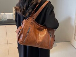 Women's Bag Pu Leather Shoulder Crossbody Bag Large Capacity Tote Bag Women's Work Commuter Handbag