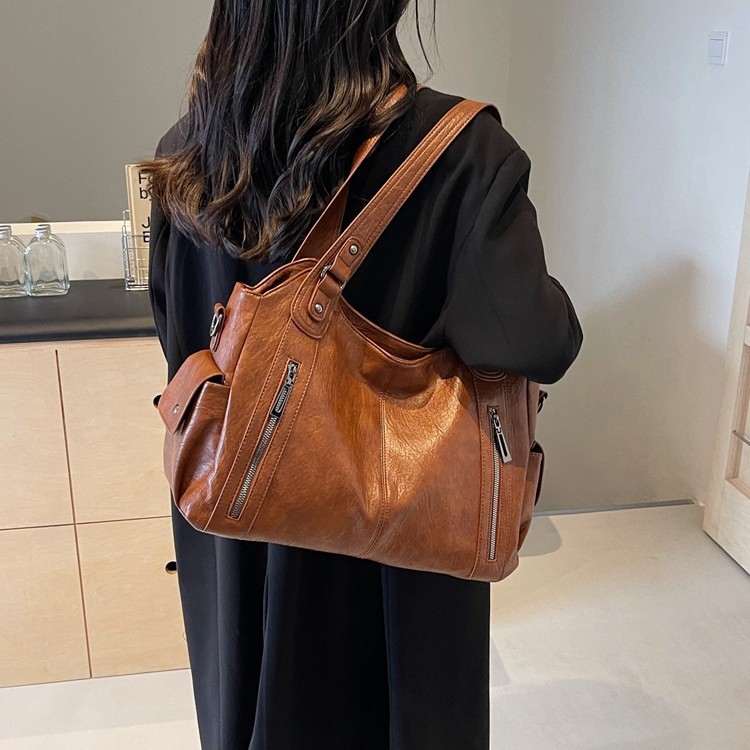 Women's Bag Pu Leather Shoulder Crossbody Bag Large Capacity Tote Bag Women's Work Commuter Handbag