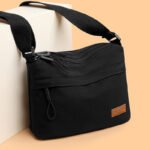 Nylon Lightweight Multi-Layer Large-Capacity Nylon Bag Women's New Casual Waterproof Portable Fashionable One-Shoulder Cross-Body Small Square Bag - Image 3