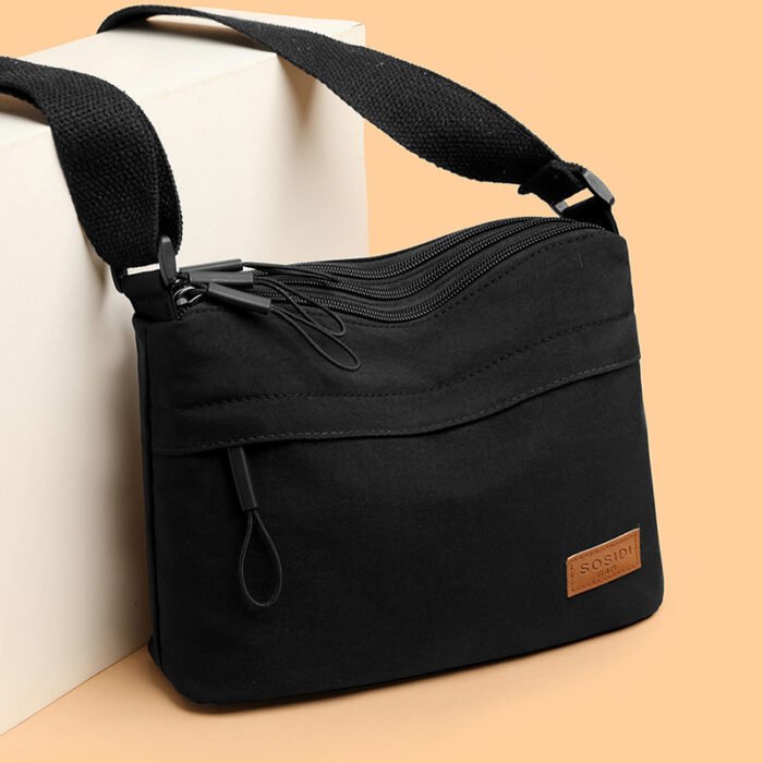 Nylon Lightweight Multi-Layer Large-Capacity Nylon Bag Women's New Casual Waterproof Portable Fashionable One-Shoulder Cross-Body Small Square Bag - Image 3