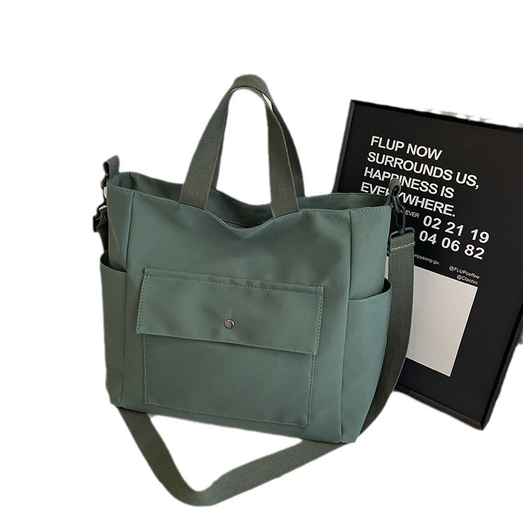 Ins Large Capacity Niche Canvas Bag Student's Class Hand Bag Women's Harajuku ulzzang Shoulder Crossbody Bag - Image 5