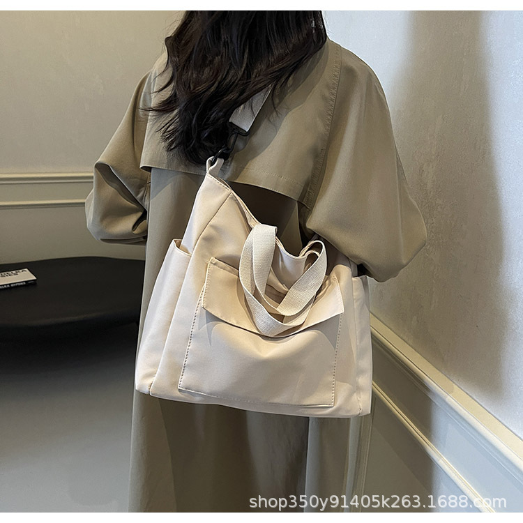 Ins Large Capacity Niche Canvas Bag Student's Class Hand Bag Women's Harajuku ulzzang Shoulder Crossbody Bag - Image 3