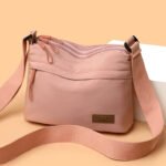 Nylon Lightweight Multi-Layer Large-Capacity Nylon Bag Women's New Casual Waterproof Portable Fashionable One-Shoulder Cross-Body Small Square Bag - Image 4
