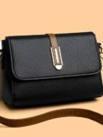 Soft Leather Fashionable Small Bag Women's New Simple Textive Small Square Bag Internet Popular Foreign Style Shoulder Crossbody Bag - Image 4