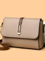 Soft Leather Fashionable Small Bag Women's New Simple Textive Small Square Bag Internet Popular Foreign Style Shoulder Crossbody Bag - Image 2
