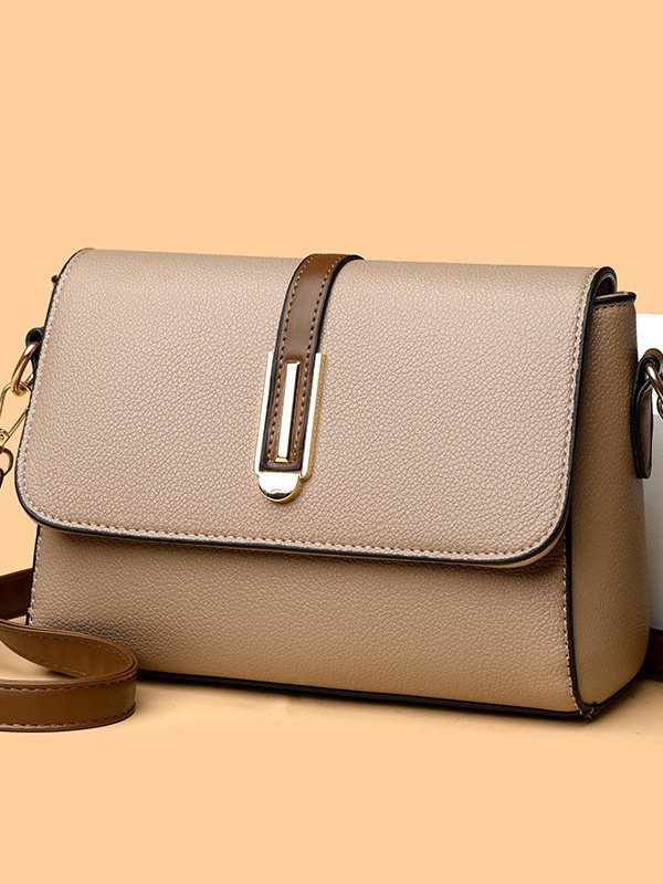 Soft Leather Fashionable Small Bag Women's New Simple Textive Small Square Bag Internet Popular Foreign Style Shoulder Crossbody Bag - Image 2