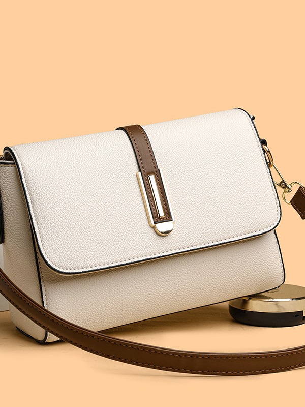Soft Leather Fashionable Small Bag Women's New Simple Textive Small Square Bag Internet Popular Foreign Style Shoulder Crossbody Bag