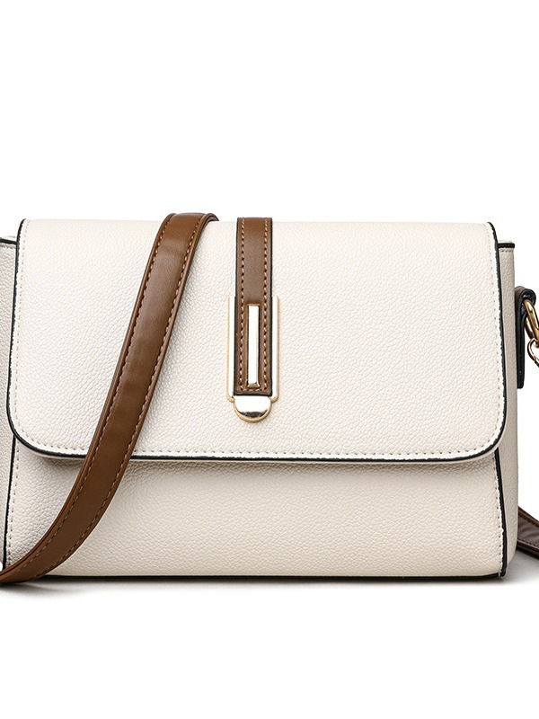 Soft Leather Fashionable Small Bag Women's New Simple Textive Small Square Bag Internet Popular Foreign Style Shoulder Crossbody Bag - Image 5