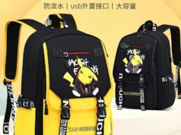 Pkq Schoolbag Primary School Students' Spine Protection and Burden Reduction for Grades 1, 2, 3 to 6, Trendyy Lightweight Boys and Girls Kidsren's Schoolbag