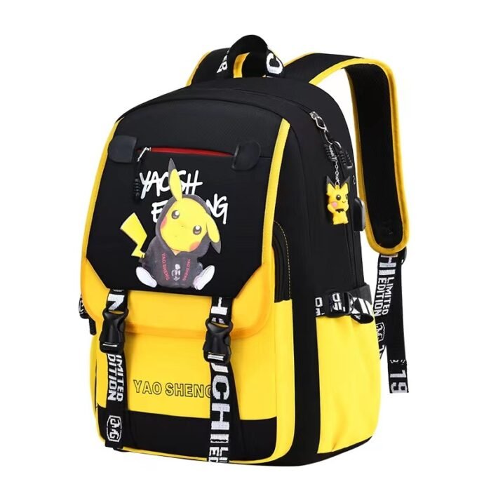 Pkq Schoolbag Primary School Students' Spine Protection and Burden Reduction for Grades 1, 2, 3 to 6, Trendyy Lightweight Boys and Girls Kidsren's Schoolbag - Image 5