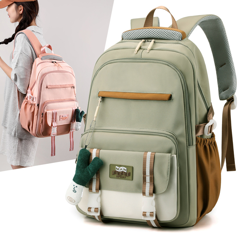 Large Capacity Schoolbag Female Junior Senior high school College Student Backpack Male and Primary School Student Sports Computer Backpack Leisure Travel