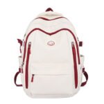 Senior high school Junior High School Students Schoolbag for Primary School Students Women's Japanese Style Large Capacity Backpack Korean Style Ins Retro Simple Backpack for Men - Image 5