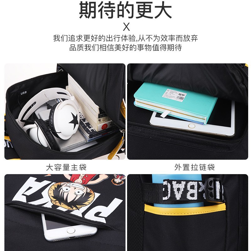 Pkq Schoolbag Primary School Students' Spine Protection and Burden Reduction for Grades 1, 2, 3 to 6, Trendyy Lightweight Boys and Girls Kidsren's Schoolbag - Image 3