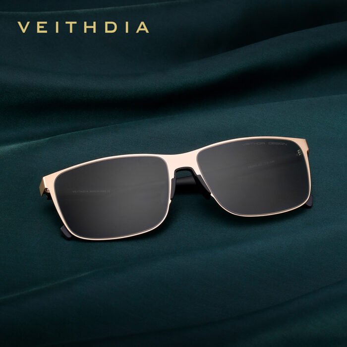 Hd Nylon Polarized Sunglasses for Men, Anti-Uv Square Stainless Steel Douyin Cross-Border Live Broadcast Spot 8245 - Image 2