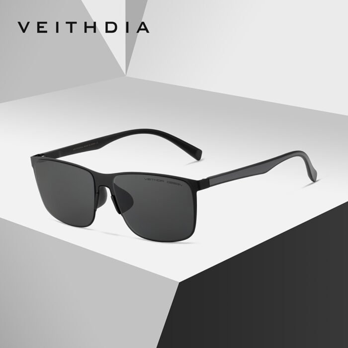 Hd Nylon Polarized Sunglasses for Men, Anti-Uv Square Stainless Steel Douyin Cross-Border Live Broadcast Spot 8245 - Image 3