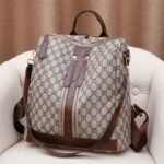 Cross-border Fashion European and American Retro Backpack Women's High-end Printed Large-capacity Women's Bag Multi-use All-match Commuter Backpack