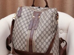 Cross-border Fashion European and American Retro Backpack Women's High-end Printed Large-capacity Women's Bag Multi-use All-match Commuter Backpack