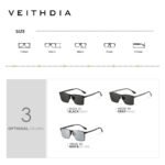 Men's Square Frame Elastic Stainless Steel High-Definition Nylon Polarized Sunglasses Anti-Uv Cross-Border Live Broadcast Spot 8226 - Image 4