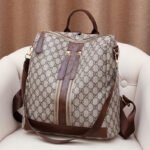 Cross-border Fashion European and American Retro Backpack Women's High-end Printed Large-capacity Women's Bag Multi-use All-match Commuter Backpack - Image 3