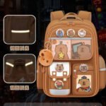 New Kapibala Schoolbag Primary School Students Grade 1, 3 and 6 Large Capacity Spine Protection Boy and Girl Backpack Backpack - Image 3