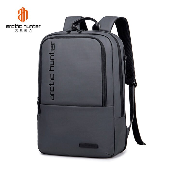 Arctic Hunter Business Men's Backpack Water-Repellent Large Capacity Expandable Travel Backpack Simple Computer Bag - Image 5